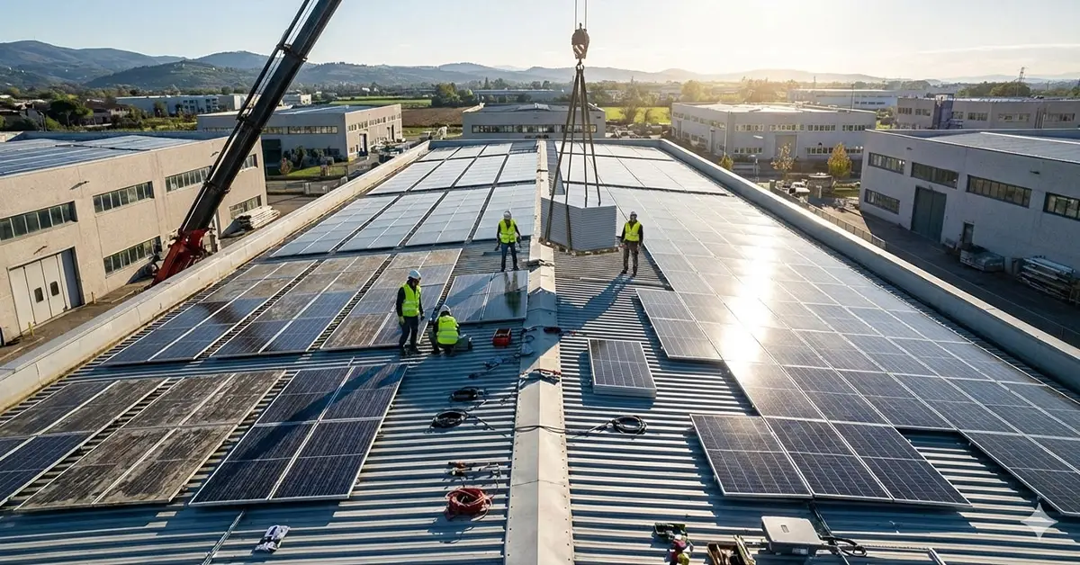 Revamping e Repowering Fotovoltaico di un capannone industriale