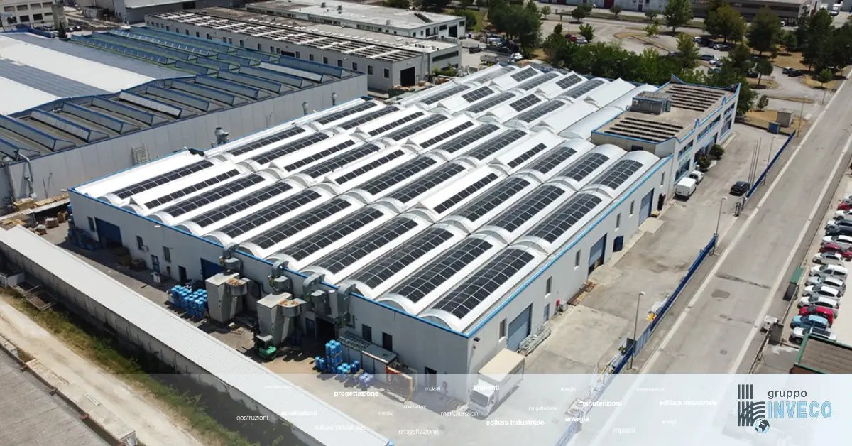 Fotovoltaico per aziende, panoramica di un impianto