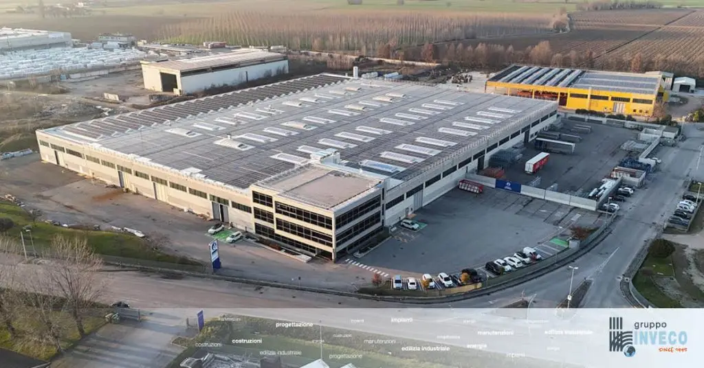 impianto fotovoltaico su copertura industriale