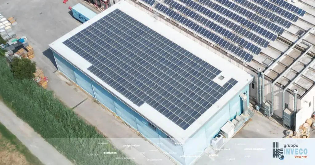 impianto fotovoltaico su copertura industriale