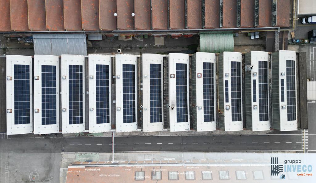 impianto fotovoltaico su copertura industriale