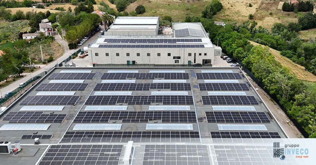 impianto fotovoltaico su copertura industriale