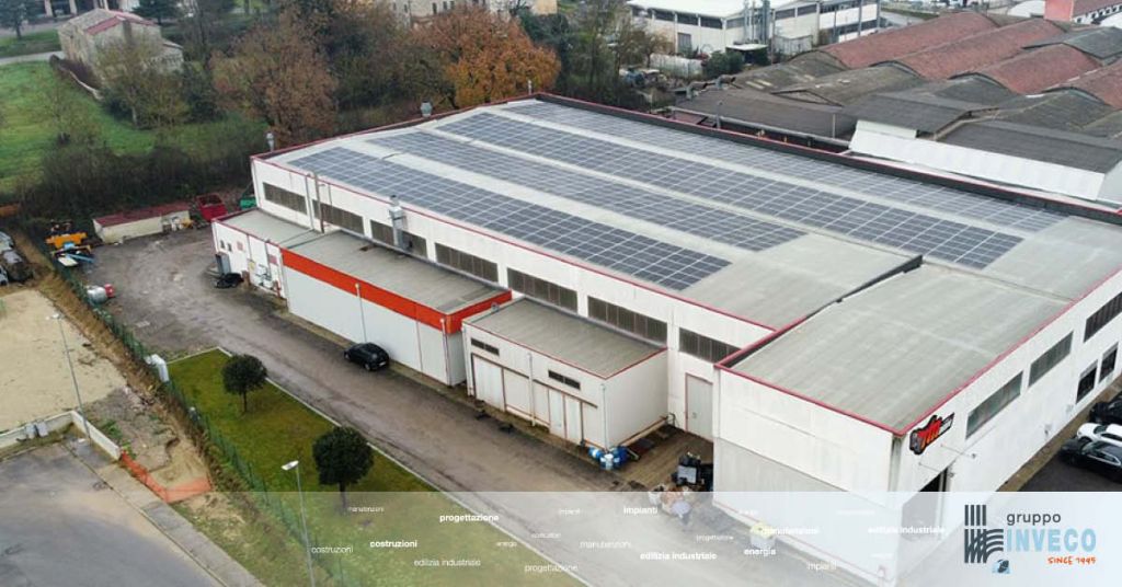 impianto fotovoltaico su copertura industriale