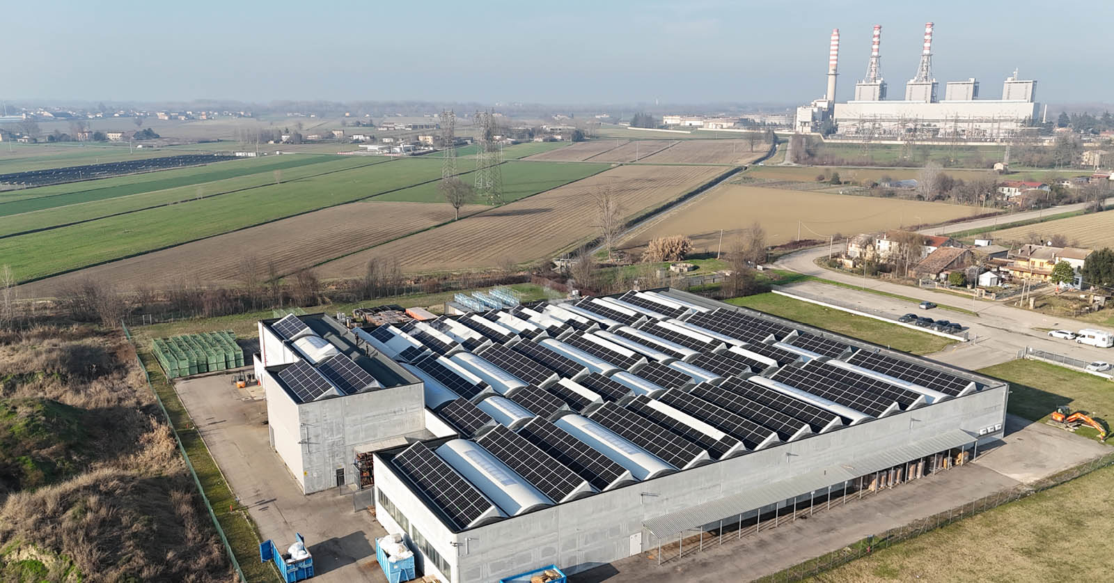 impianto fotovoltaico su copertura industriale