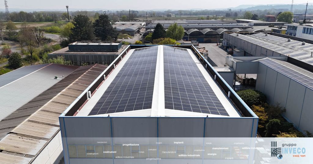 impianto fotovoltaico su copertura industriale