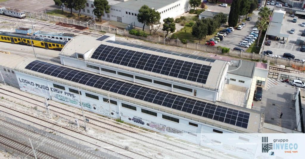impianto fotovoltaico su copertura industriale