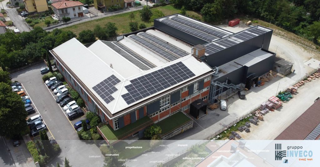 impianto fotovoltaico su copertura industriale
