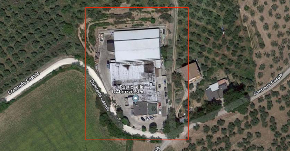 Planimetria dello stabilimento Rustichella d'Abruzzo