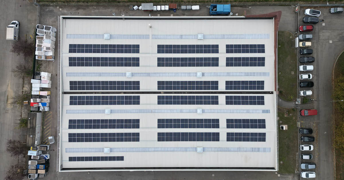 impianto fotovoltaico 162 kW Budrio5 impianto fotovoltaico su copertura industriale