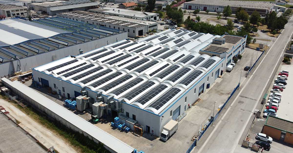 plados telma fotovoltaico industriale