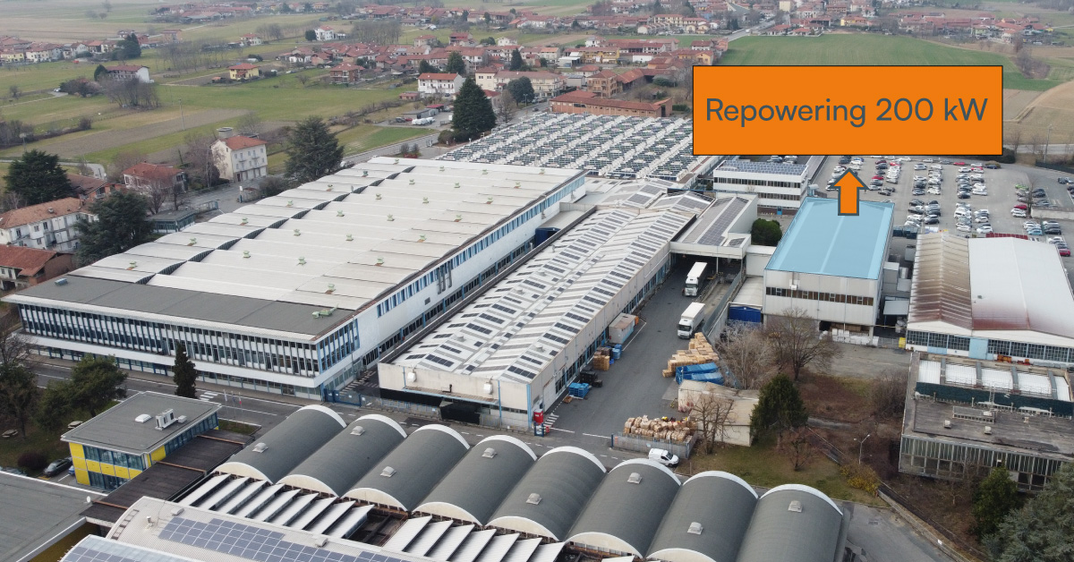 repowering impianto fotovoltaico ivrea piemonte