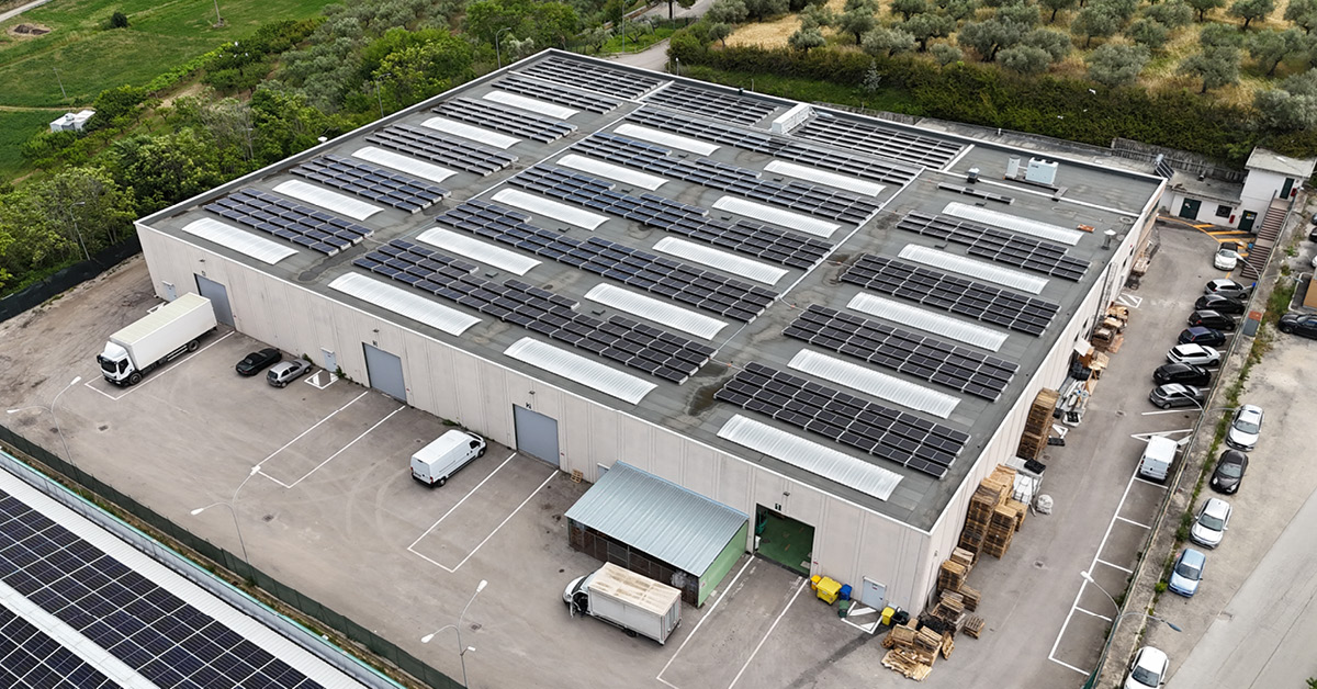 Impianto fotovoltaico da 350,15 kWp di Molini Spigadoro S.p.A.