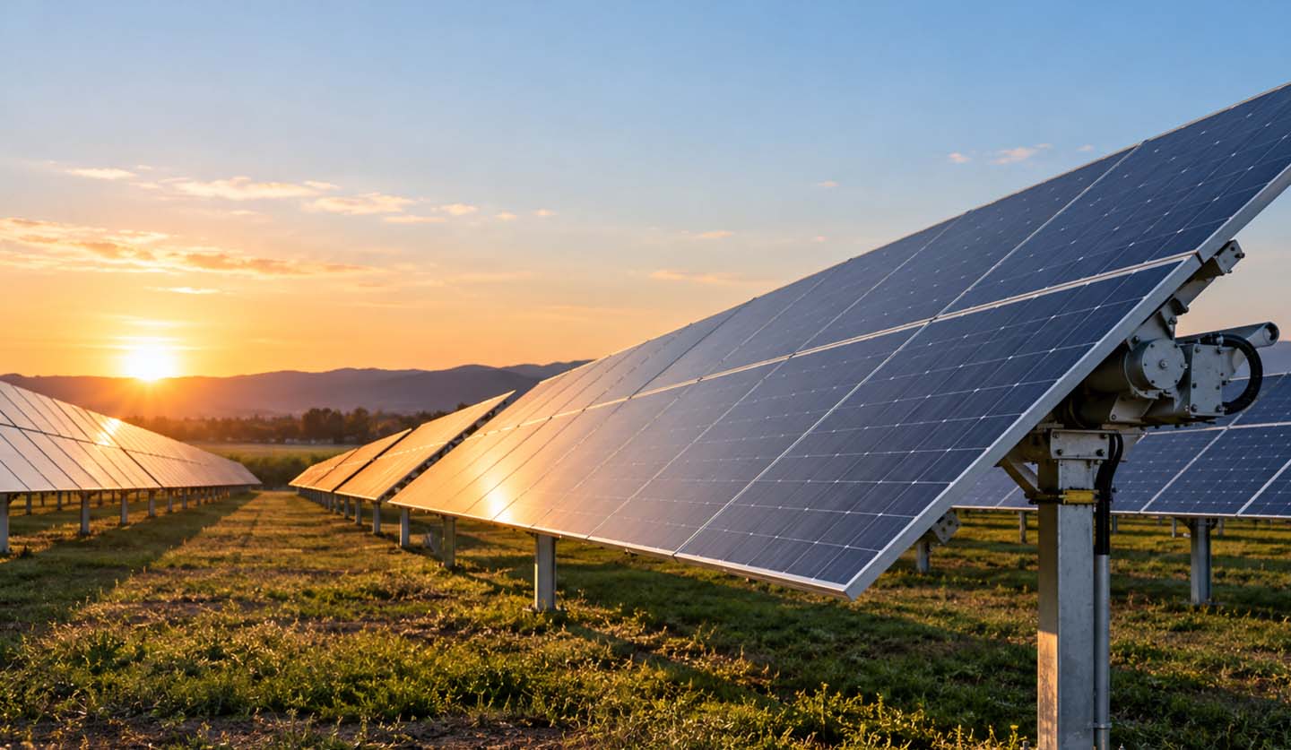 solar tracker impianto fotovoltaico a terra